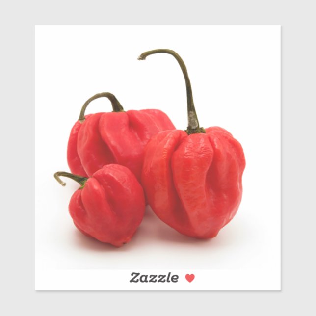 Süßes Pimento Paprikaschoten Aufkleber (Blatt)