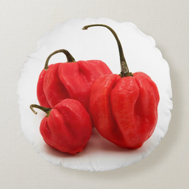 Süßes Pimento Paprikaschoten Rundes Kissen (Vorderseite)