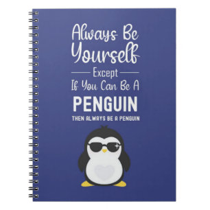 Süßes Pinguin-Geschenk Tier Cartoon Lustiger Vogel Notizblock
