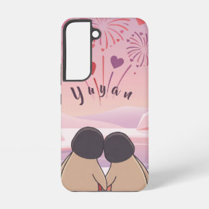 Süßes Pinguin-Valentins-Picknick-Handygehäuse - Sa Samsung Galaxy Hülle