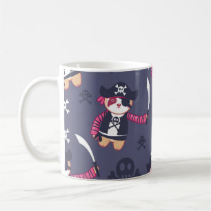 Süßes Piraten-Panda-Bär-Muster Kaffeetasse