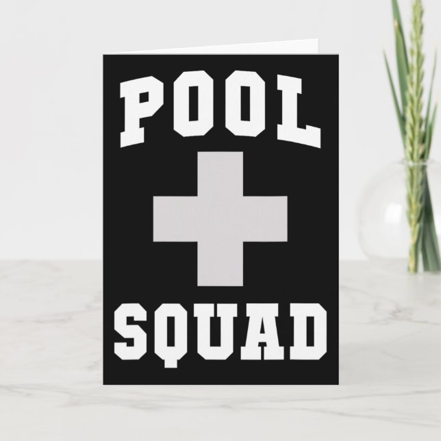 Süßes Pool-Team Retter Dispatch Rettungsschwimmer  Karte (Vorderseite)