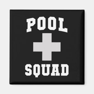 Süßes Pool-Team Retter Dispatch Rettungsschwimmer Magnet