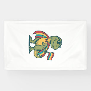 Süßes Pride-Dinosaurier-Vektor-Shirt-Design_1 Banner