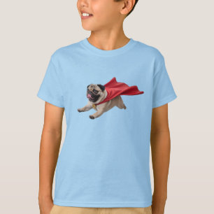 Süßes Pug-Superhelden-Kinder-T-Shirt T-Shirt