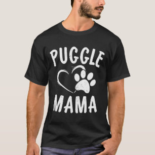 Süßes Puggle-Mama-Geschenk Haustier Pugs Liebhaber T-Shirt