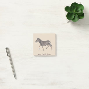 Süßes Pünktchen-Zebra Post-it Klebezettel