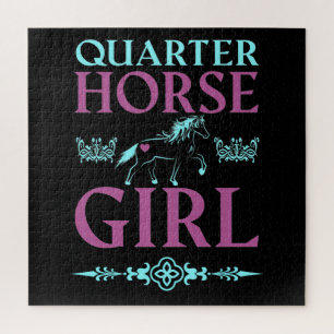 Süßes Quarter Horse Mädchen