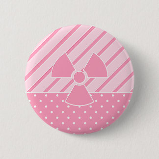 Süßes radioaktives rosa Abzeichen Button