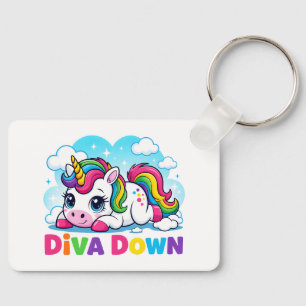 Süßes Regenbogen-Einhorn Schlüsselanhänger