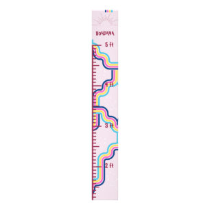 Süßes Regenbogen-Wachstumsdiagramm, 8x56 Fotodruck