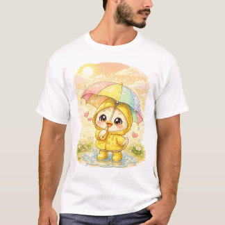 Süßes Regenwetter-Pinguin-T-Shirt 🐧🌧️ T-Shirt