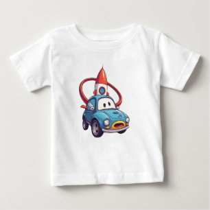 Süßes Rennwagen für junge Autoliebhaber Baby T-shirt
