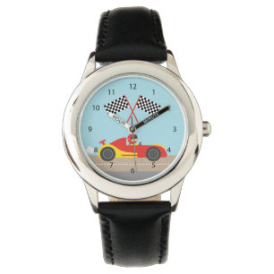 Süßes Rennwagen Für Jungen Armbanduhr