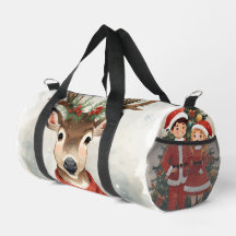 Süßes Rentier-Feiertags-Reisetasche Für Urlaub