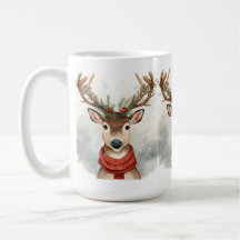 Süßes Rentier Weihnachten Kaffeetasse