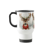 Süßes Rentier-Weihnachts-Reisemug für gemütliche W