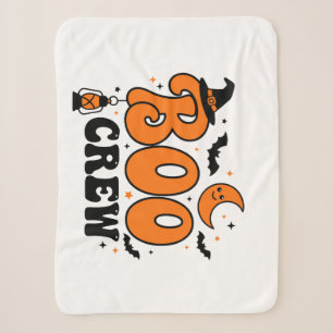Süßes Retro-Boo-Crew-Halloween-Spooky-Squad-Design Sherpadecke