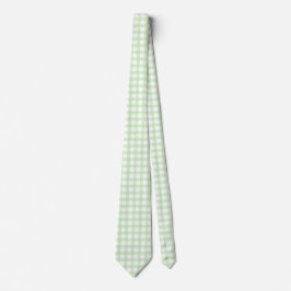 Süßes Retro-Grün-Gingham-Karomuster Krawatte