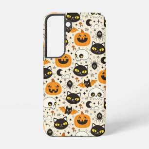 Süßes Retro-Halloween-Muster Samsung Galaxy Hülle