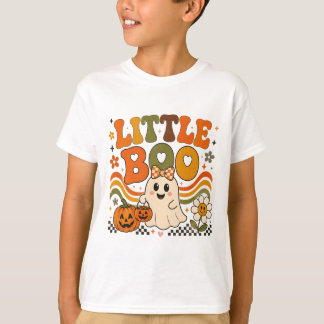 Süßes Retro Little Boo Halloween Kinder T-Shirt