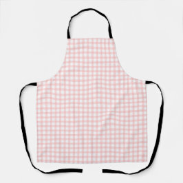 Süßes Retro-Rosa-Gingham-Karo-Muster Schürze