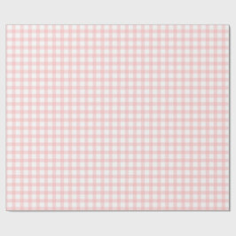 Süßes Retro-Rosa-Gingham-Karomuster Geschenkpapier