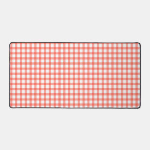 Süßes Retro-Rotkariertes Gingham-Muster Schreibtischunterlage