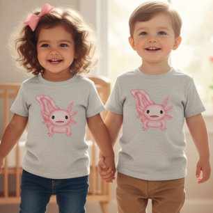 Süßes Rosa Axolotl Kleinkind Baby T-Shirt