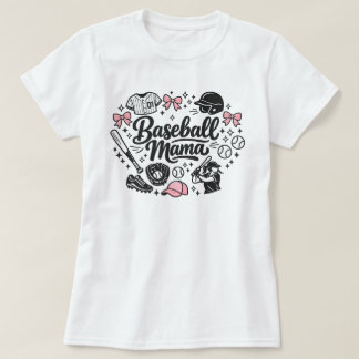 Süßes Rosa Baseball Mama T-Shirt - Stylischer Spie