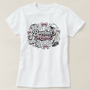 Süßes Rosa Baseball Mama T-Shirt - Stylischer Spie