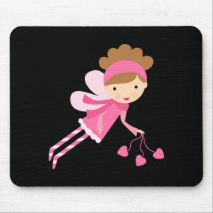 Süßes Rosa-Feent-Shirt Mousepad