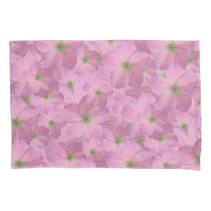 Süßes rosa Garten-Blumen-Muster Kissenbezug
