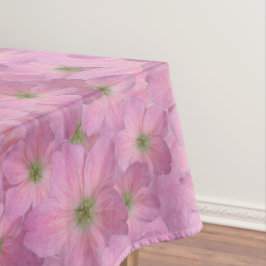 Süßes rosa Garten-Blumen-Muster Tischdecke