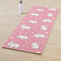 Süßes rosa Kawaii-Hasen-Doodle