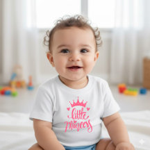 Süßes rosa Kronen T-Shirt für kleine Prinzessinnen