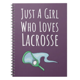 Süßes rosa Lacrosse-Geschenk für Baby Mädchen Kind Notizblock