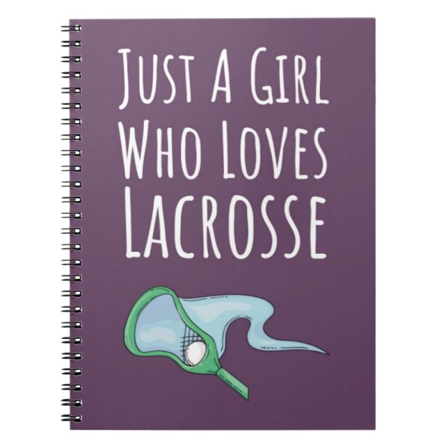 Süßes Rosa-Lacrosse-Geschenk für Baby-Mädchen Kind Notizblock (Vorderseite)
