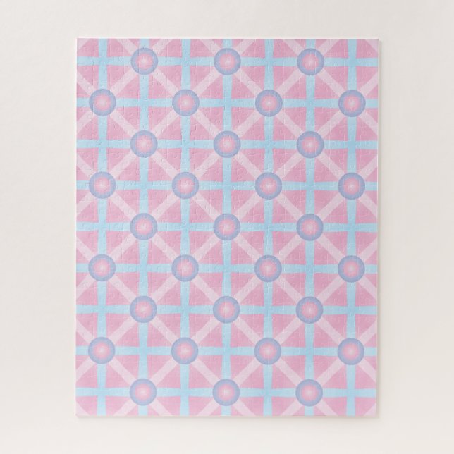 Süßes Rosa, Lila und Hellblau-Muster (Vertikal)