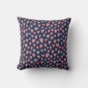 Süßes rosa Love Heart Muster Kissen