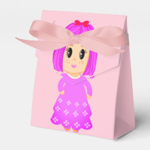 Süßes rosa Mädchen Danke Geschenkschachtel