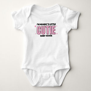 Süßes Rosa-Mama-Kleines-Schnuckelchen Personalisie Baby Strampler