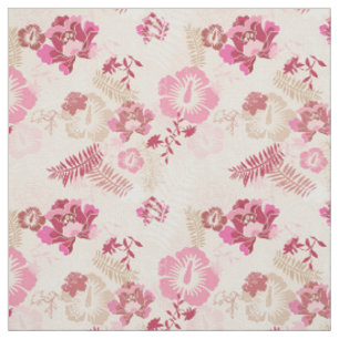 Süßes rosa modernes Blumenmuster Stoff