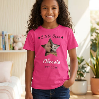 Süßes rosa personalisiertes Geburtstags-T-Shirt fü T-Shirt