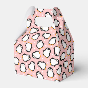 Süßes rosa Pinguin-Muster Geschenkschachtel