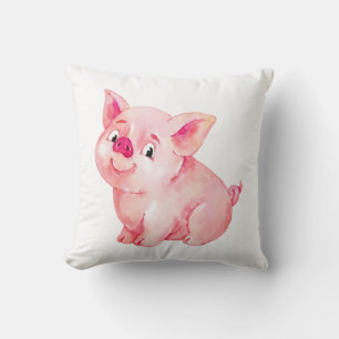 Süßes rosa Schwein Geschenk Landwirt Bauernhof Sch Kissen