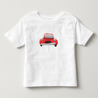 Süßes rotes Cartoon-Auto Kinder T-Shirt nach Maß