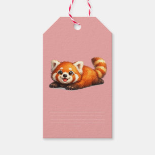 Süßes Rotpanda-Entspannungs-Kawaii-Tierdesign Geschenkanhänger