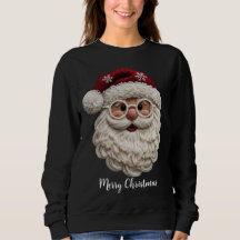Süßes Santa-Gesicht-Shirt zum Weihnachtsfest 