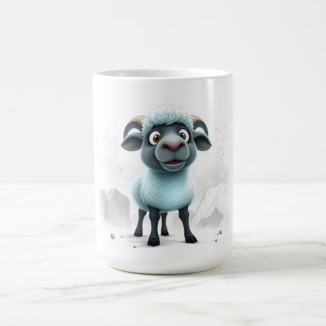 Süßes Schaf Cozy Design Kaffeetasse (Mittel)